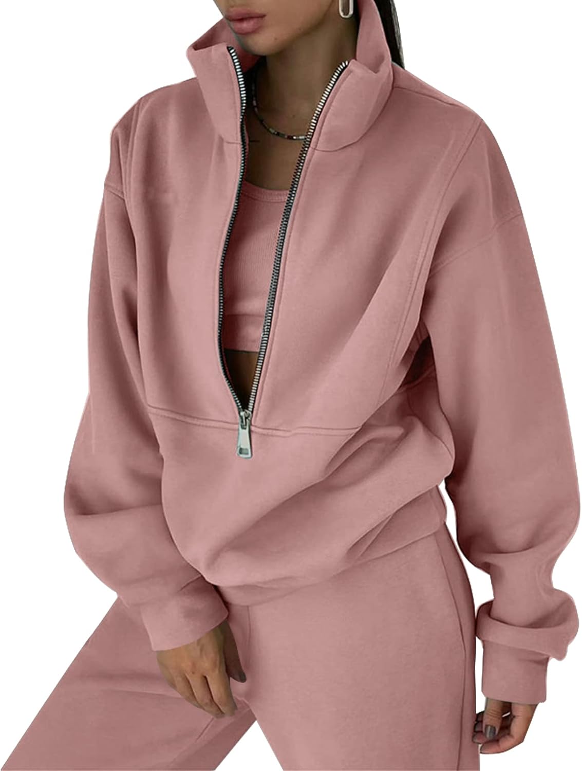Kissonic Womens Fleece 2 Piece Outfits for Casual Comfort