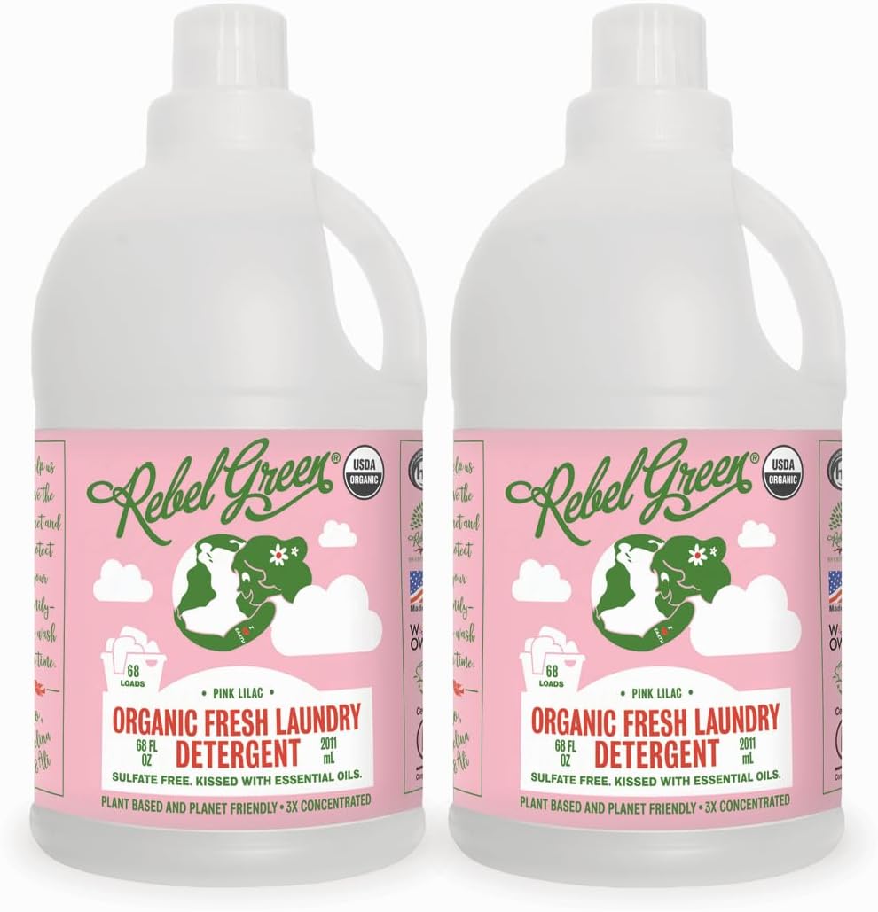 Rebel Green Organic Laundry Detergent for Gentle Cleaning