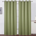 Blackout Curtains 52 x 90 in Sage Green - Thermal Insulated Panels