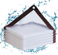 Clear Tarps with Grommets 10x12ft - Heavy Duty Waterproof Cover