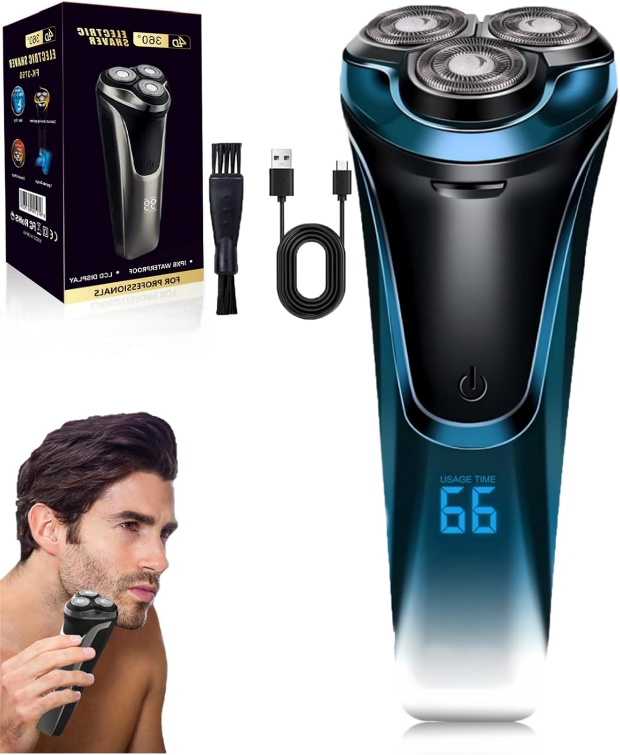 Snapbuy Electric Razor for Men - 4D Floating Head Shaver