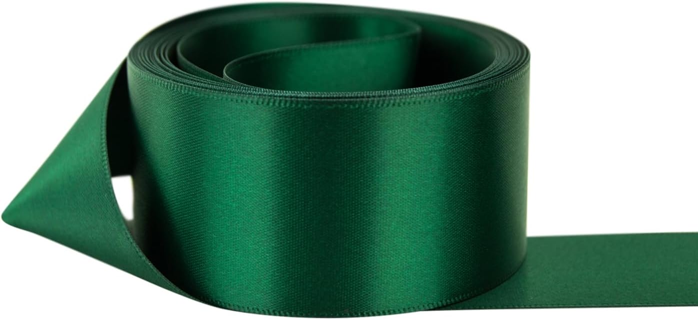 Ribbon Bazaar Double Faced Satin Ribbon for Gift Wrapping & Crafts