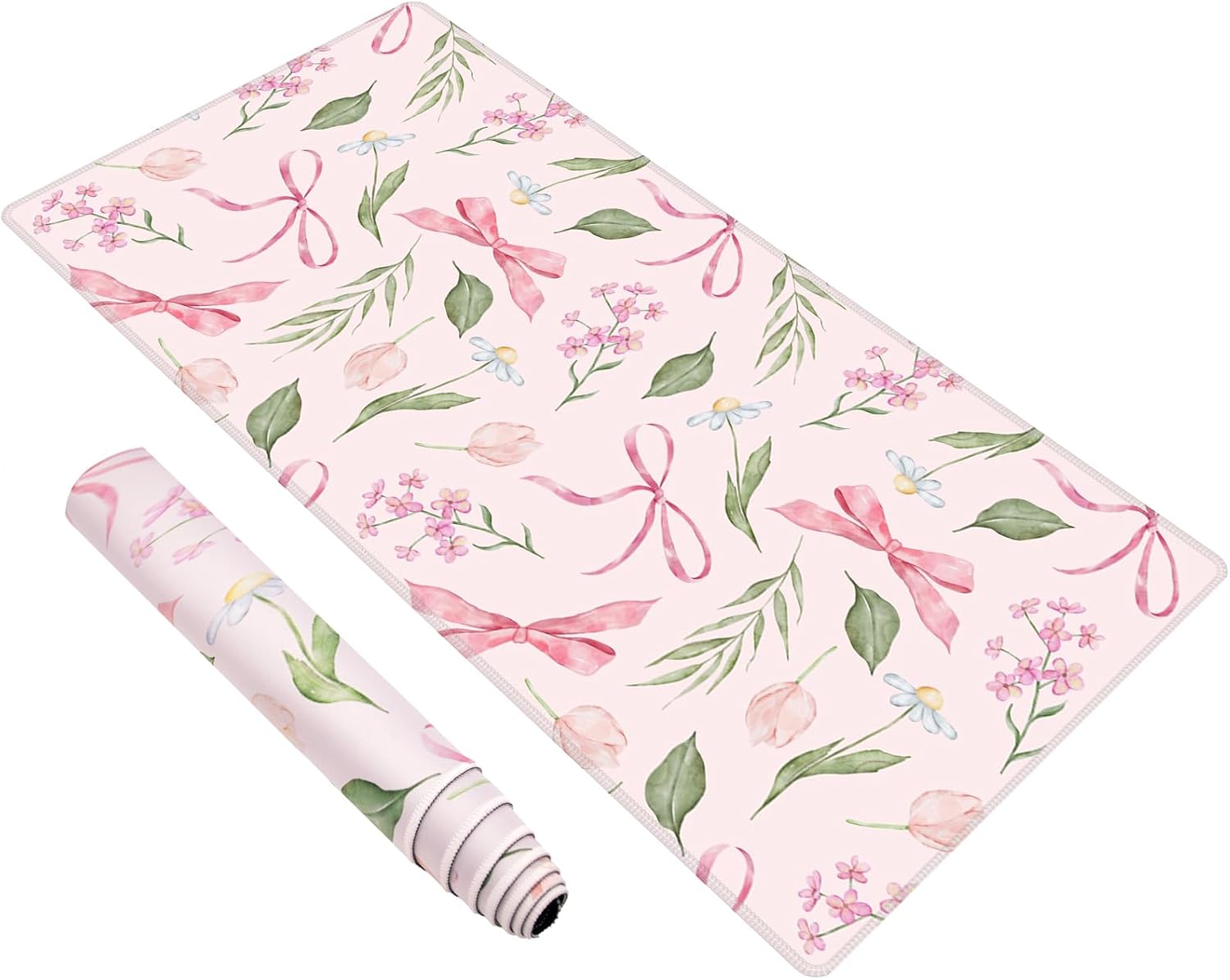 Baziabbo Pink XXL Desk Mat - Non-Slip Gaming Mousepad