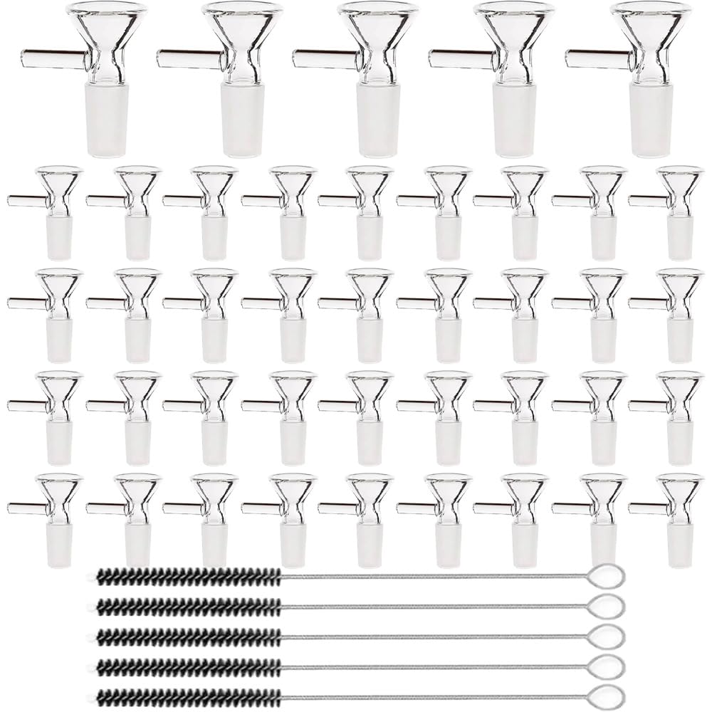 14mm Glass Funnels Bulk for Liquids, Oils, and Home Kitchen Use