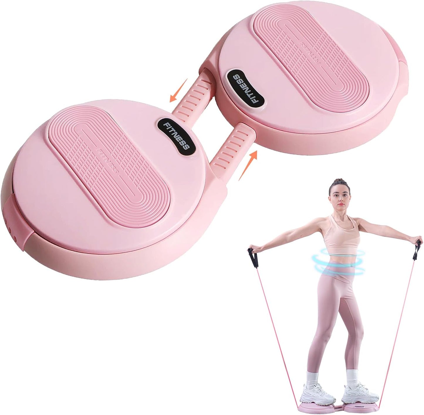 Core & Ab Twister with Resistance Bands - Slimming Workout Essential