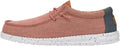 HEYDUDE Men's Wally Washed Canvas Slip-On Loafers - Lightweight lace