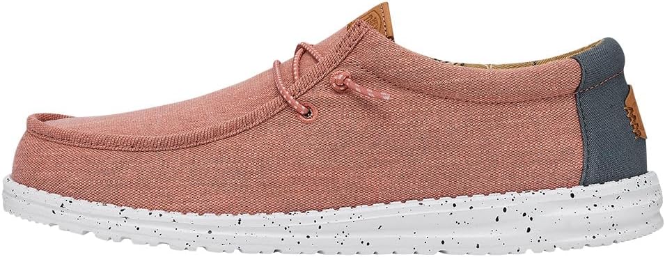 HEYDUDE Men's Wally Washed Canvas Slip-on Loafers for Comfort