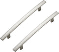 30 Pack Cabinet Handles 5in Hole Center Curved Brushed Nickel Pulls