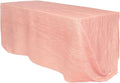 Elegant Blush Crinkle Taffeta Tablecloth for Weddings and Events