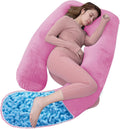 Shredded Memory Foam Body Pillow Pregnancy Pillow - Supportive U Shape