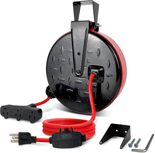 GREATIDE 30 Ft Retractable Extension Cord Reel Review