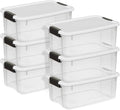 Sterilite 6-Pack Ultra Latching Box Clear 18 Quart - Organized Storage