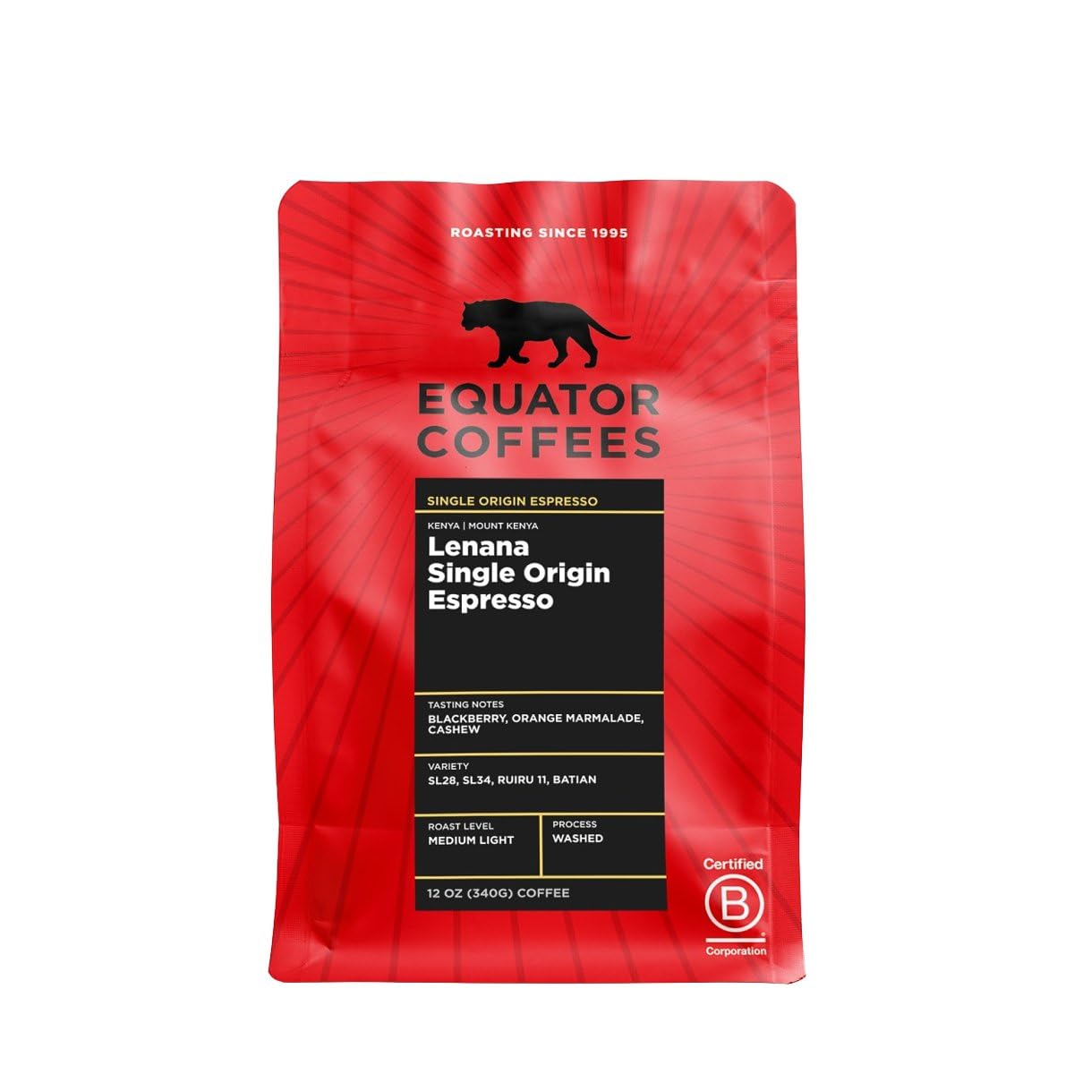 Kenya Lenana Single Origin Espresso - Whole Bean Coffee 2 lb