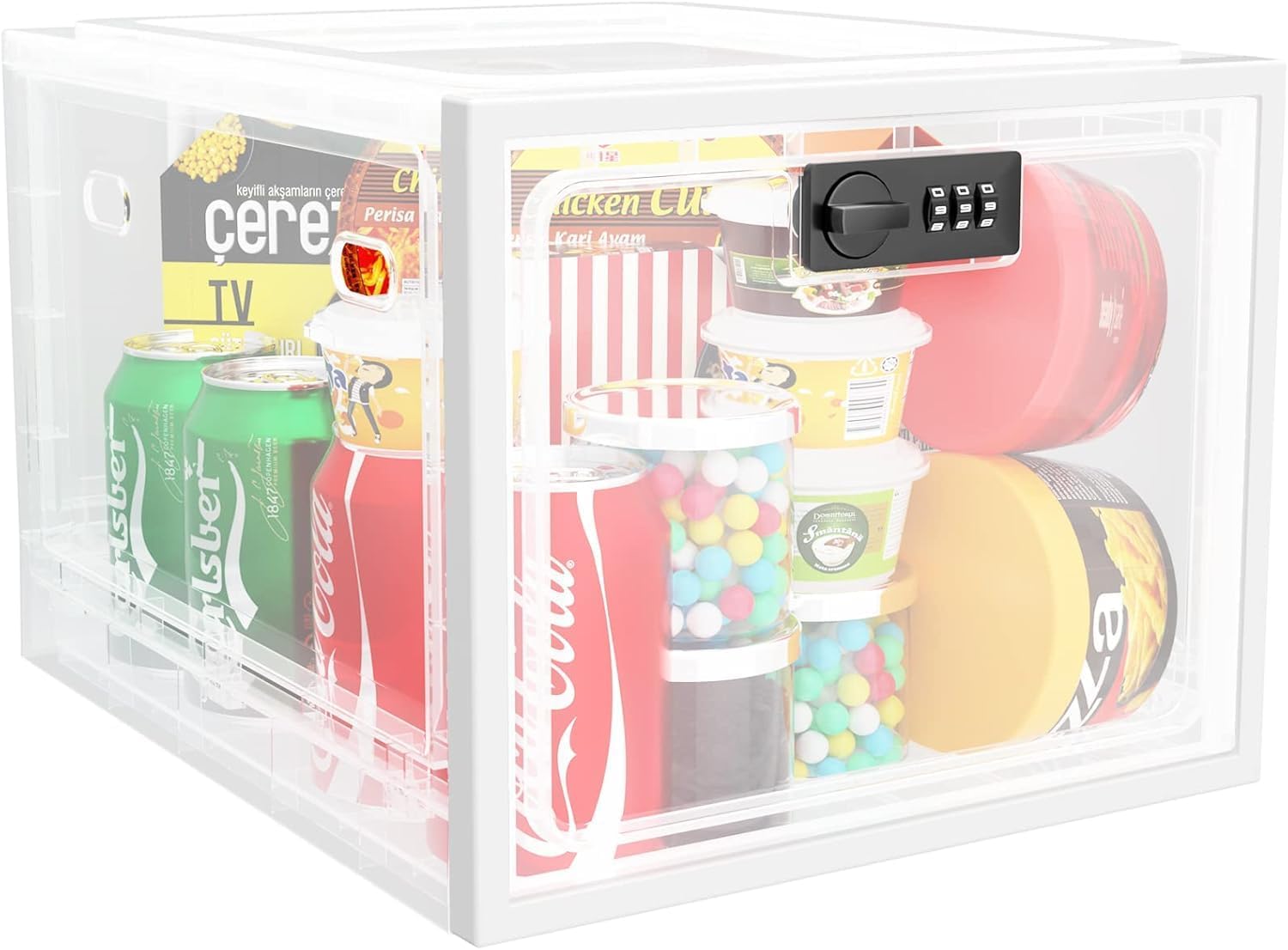 iBune Large Medication Lock Box for Safe Storage of Items