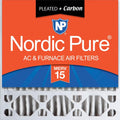 Nordic Pure 20x20x5 MERV 15 Plus Carbon Furnace Filter - Low Odor