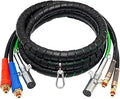KOOTANS 15 Ft 3 in 1 Wrap Air Line Hose Set - Durable Truck Cable