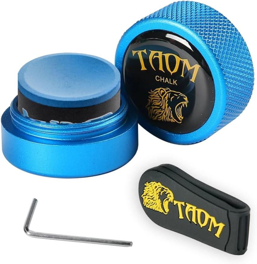 TAOM Pool Chalk Holder - Ergonomic Magnetic Billiards Tool
