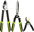 Professional 3-Piece Hedge Clippers & Loppers Set for Gardening