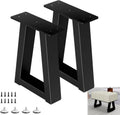 12 Inch Trapezoid Metal Table Legs - Sturdy DIY Bench & Coffee Table