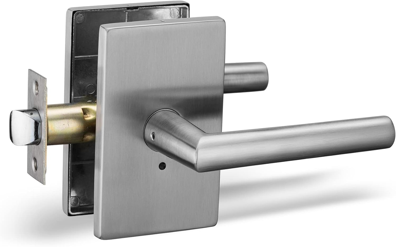 Berlin Modisch Privacy Lever Door Handle Set for Bedrooms & Baths