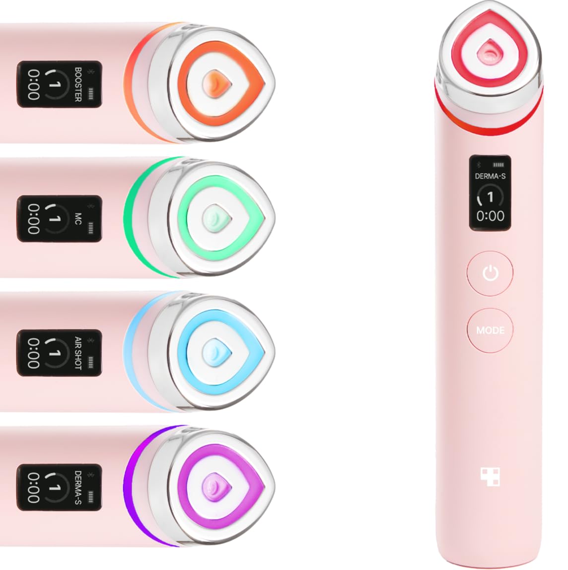 medicube Age-R Booster Pro Pink | 6-in-1 Glass Glow Massager