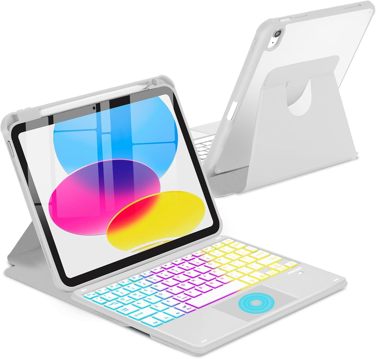 Touchpad Keyboard Case for iPad 11th 10th Gen with Backlight