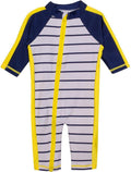 SwimZip Boys' Long-Sleeve UPF 50+ Swimsuit for Baby & Toddler - Sun We