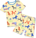 Bamboo Viscose Toddler Animal Pajamas Short Set - Cool Summer PJs