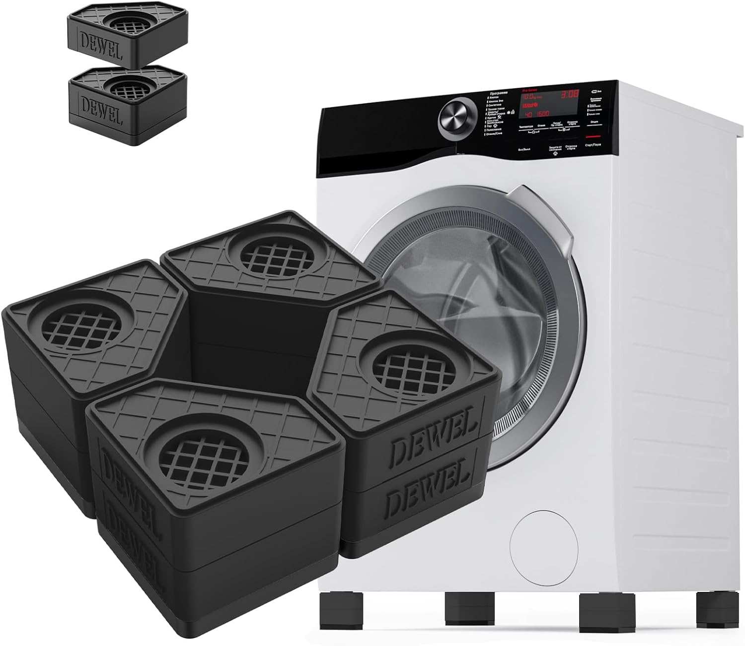 SEISSO Anti Vibration Pads - 1100 lbs Capacity