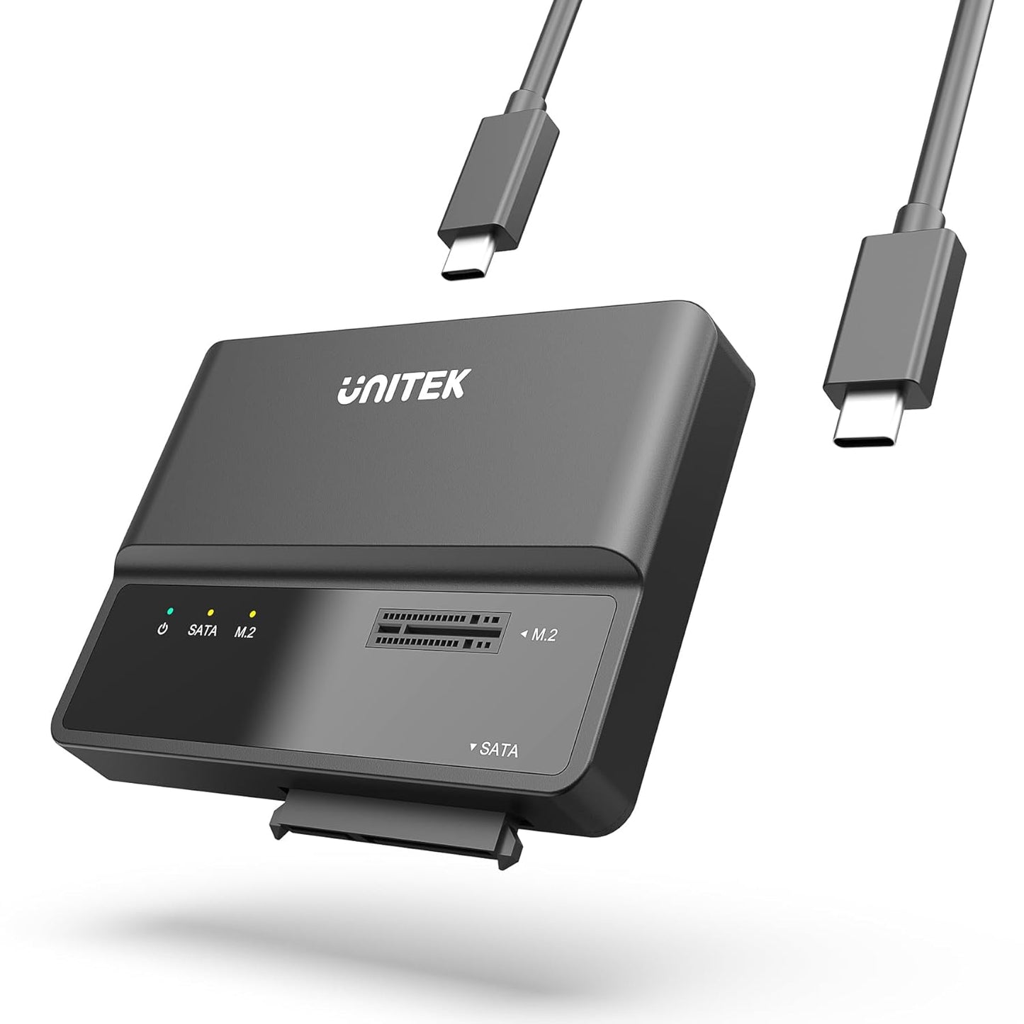 Unitek M.2 NVME SATA SSD Enclosure - Fast 10Gbps Portable Adapter
