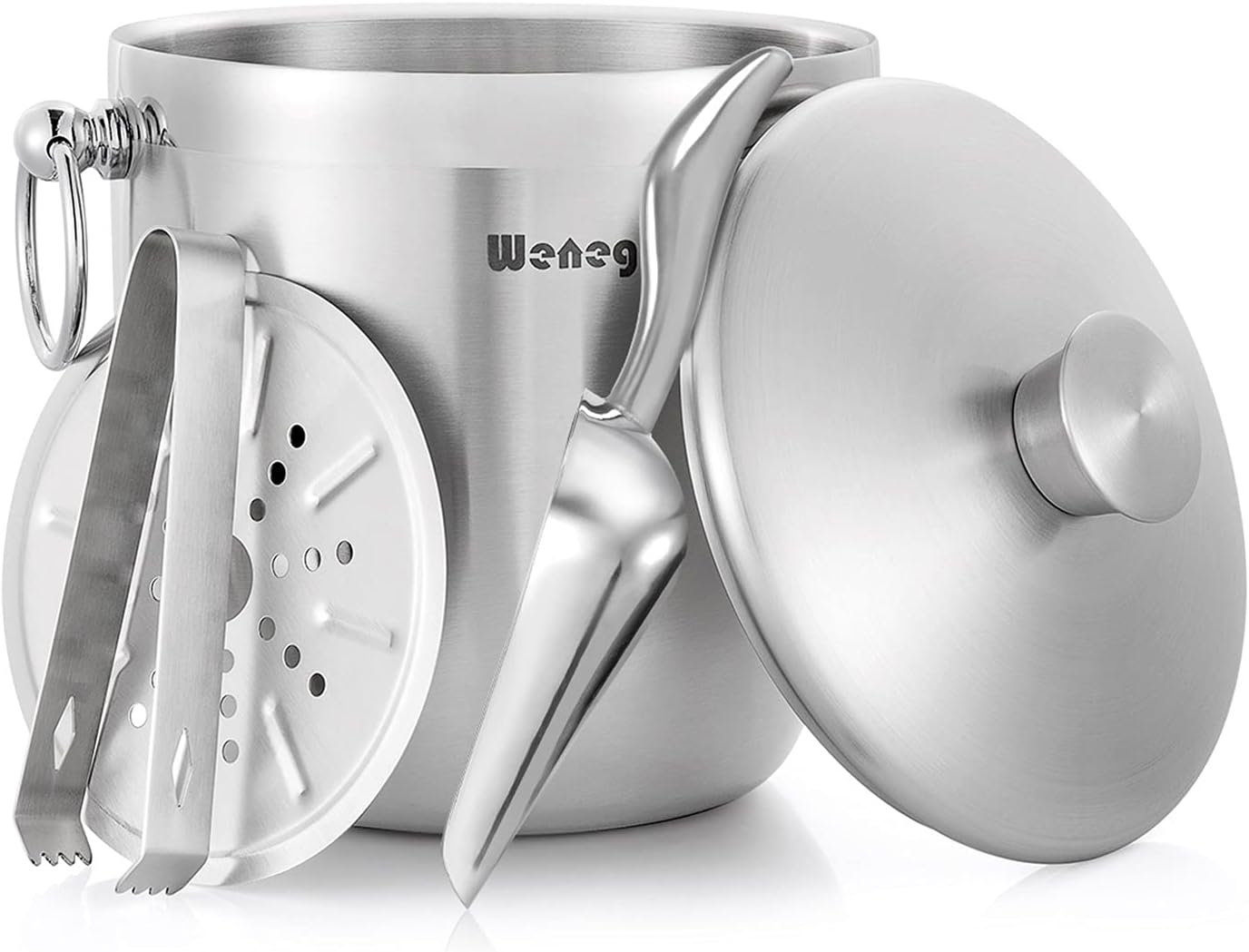 Ice Bucket with Lid and Scoop - Keep Ice Frozen Longer