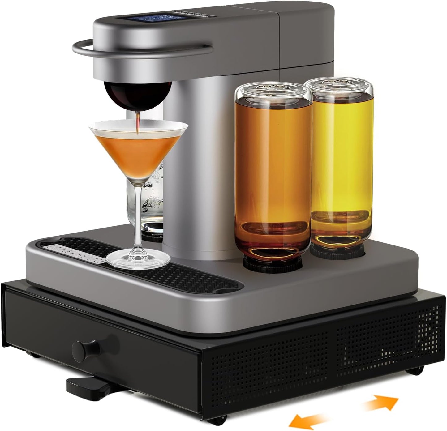 Bartesian Cocktail Capsule Organizer - Holds 36 Capsules - Home Bar Essential