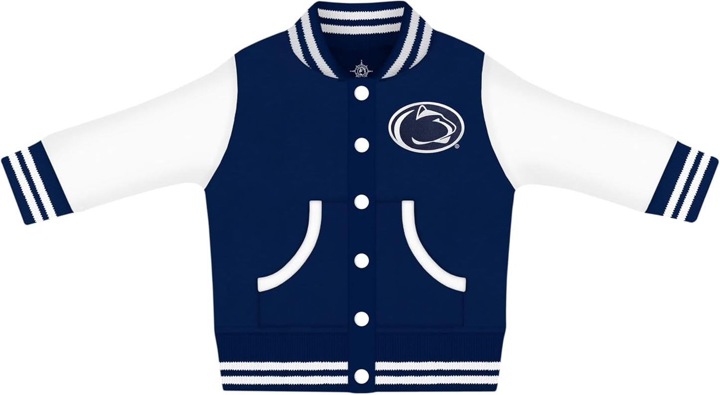 Creative Knitwear College Baby Varsity Jacket for Little Fans