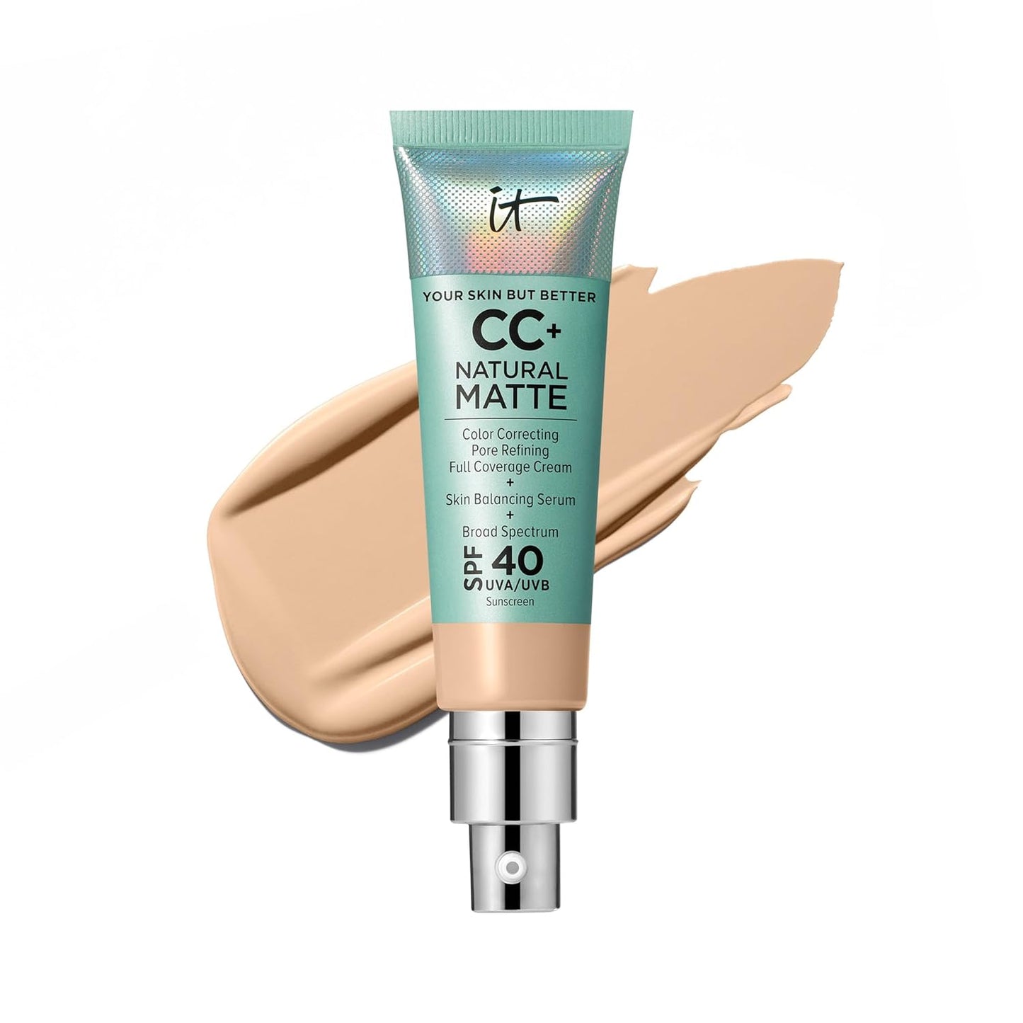 IT Cosmetics CC+ Cream Natural Matte Foundation for Oily Skin
