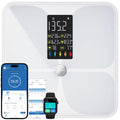 Smart Body Fat Scale with Heart Rate and 20 Metrics - Clear LCD