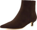 Women's Barbi Kitten Heel Bootie in Vegan Leather - Wide Widths