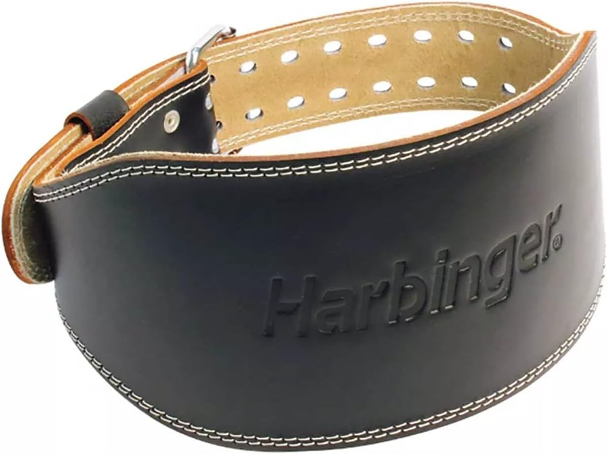Harbinger Padded Leather Weightlifting Belt for Ultimate Support