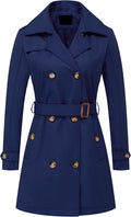 Chrisuno Women's Double Breasted Trench Coat (Style 8RKC)
