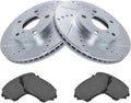 TRQ Front Performance Brake Pad & Rotor Kit for 2001-2005 RAV4