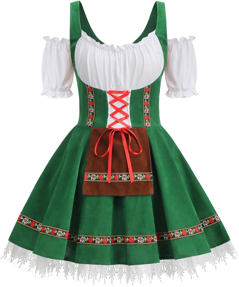 GRAJTCIN Womens Oktoberfest Costume for Halloween Carnival Fun