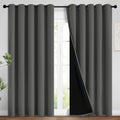 Yakamok Total Blackout Curtains 62in x 84in - Complete Light Block