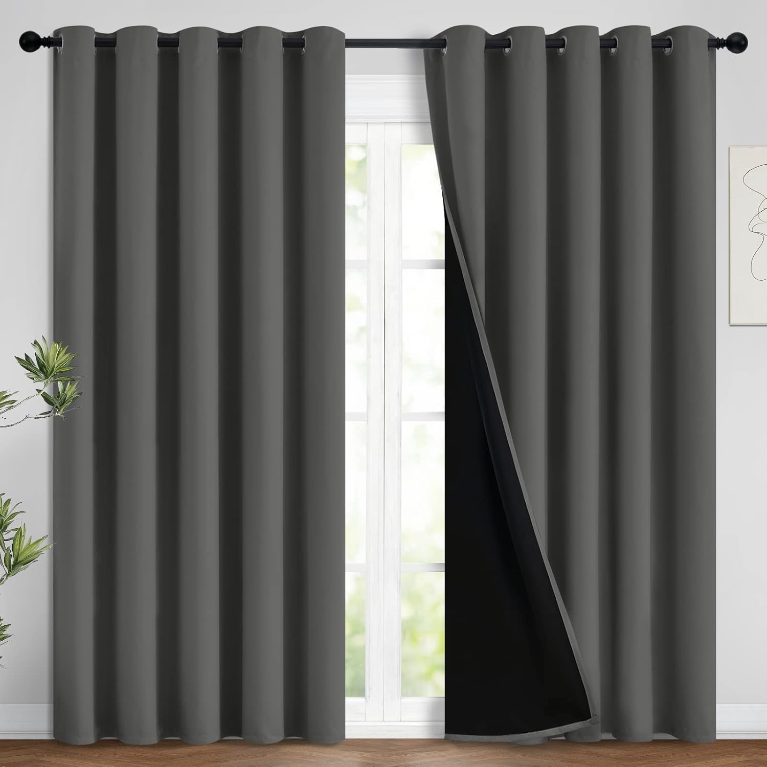 Yakamok Total Blackout Curtains for Complete Privacy and Comfort