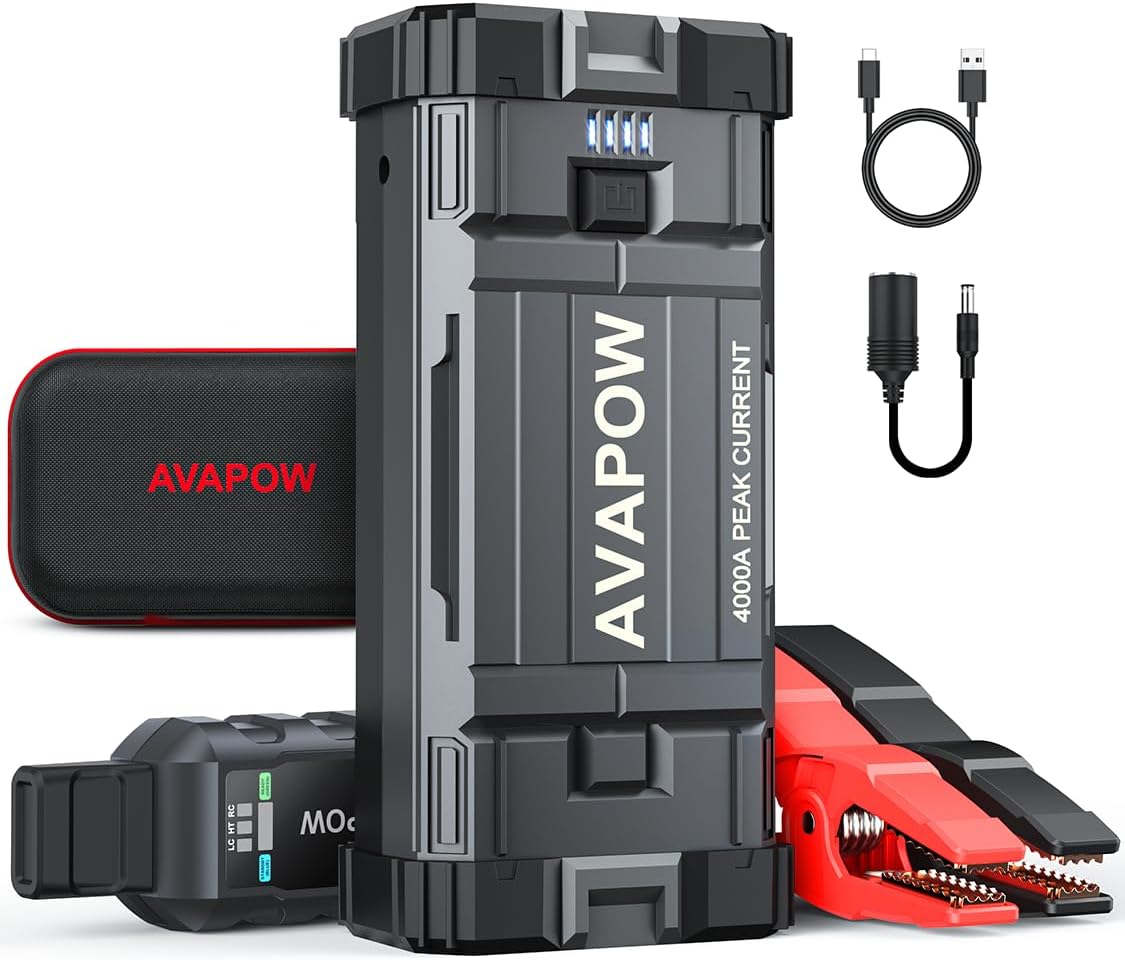 AVAPOW 4000A Peak Car Jump Starter & Power Pack