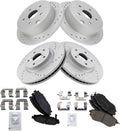 Front and Rear Ceramic Brake Pad and Rotor Kit for 2015-2019 Subaru