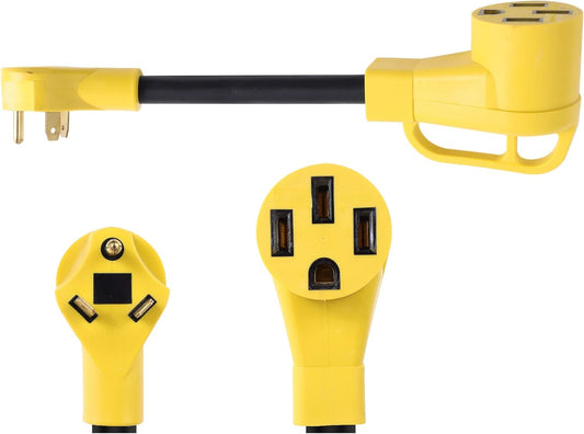 EV Charger Adapter: ONETAK 30A Male Plug to 50A Female Outlet