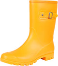 Evshine Women's Mid Calf Rain Boots - Stylish Waterproof Garden Shoes