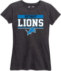 Detroit Lions Womens Plus Size Relaxed Fit T-Shirt - Game Day Comfort