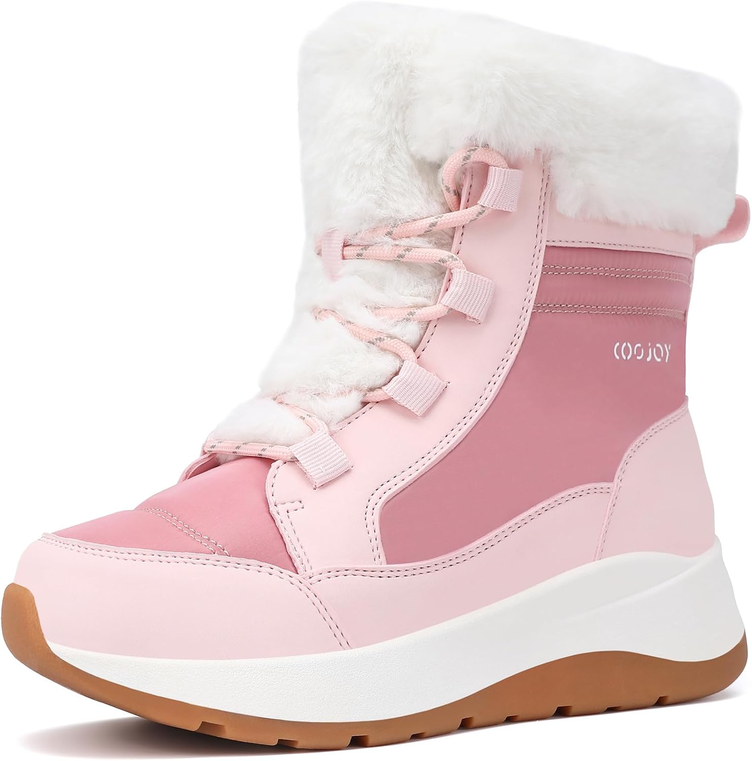 COOJOY Womens Waterproof Winter Snow Boots for Cold Weather