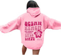 Cozy Pink Oversized Hoodie for Trendy Teens