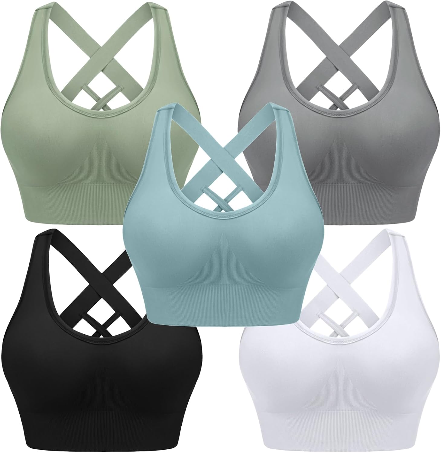 Sykooria Women Sports Bras for High Impact Workouts and Yoga